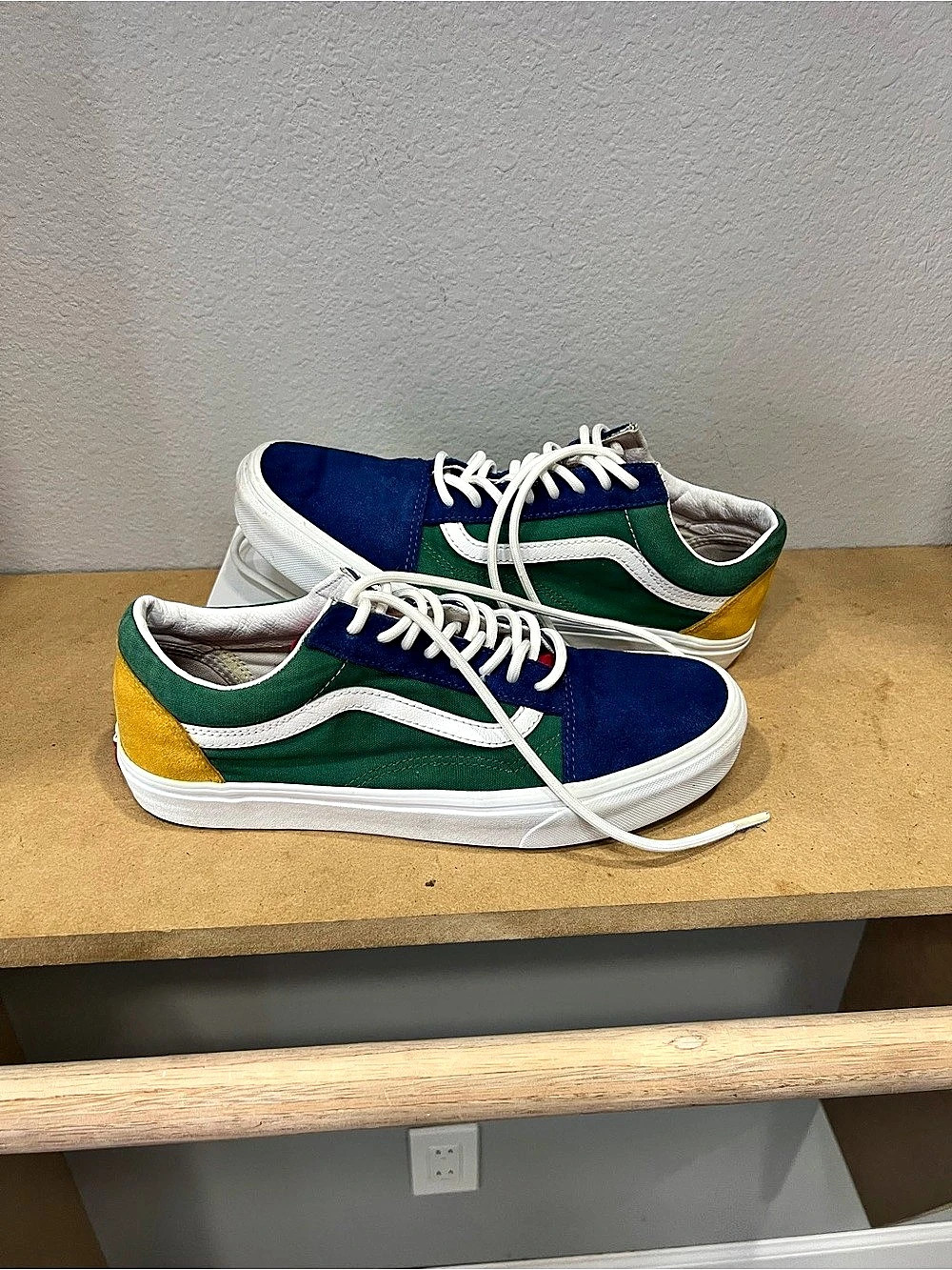 Vans Old Skool Yacht Club Color Block Sneakers Blue & Green US 6.5